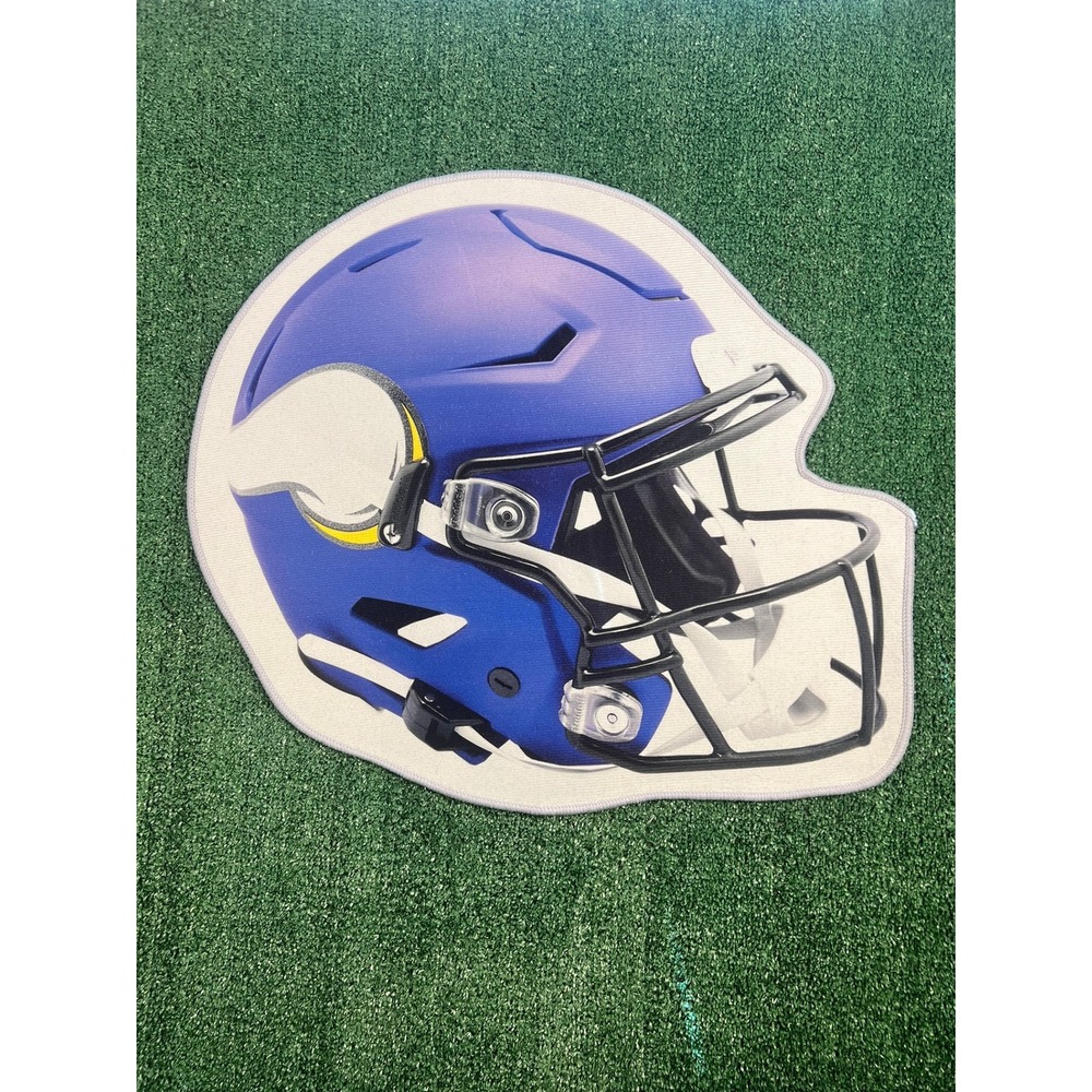 Minnesota Vikings NFL Helmet Football Rug Non Slip Back
